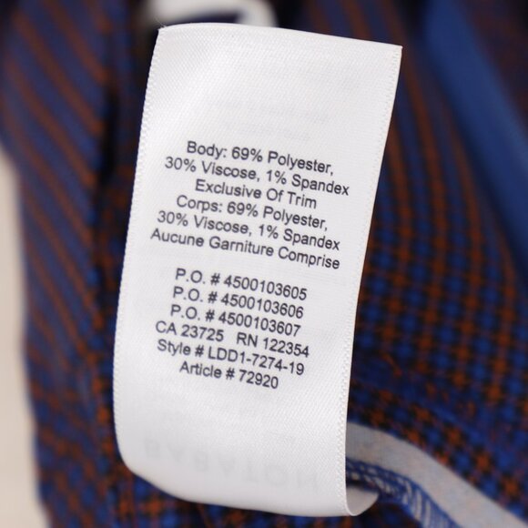 NWT ARITZIA BABATON Jethro Plaid Faux Twist Mini Skirt Asymmetric Purple Size 6 - Picture 10 of 10